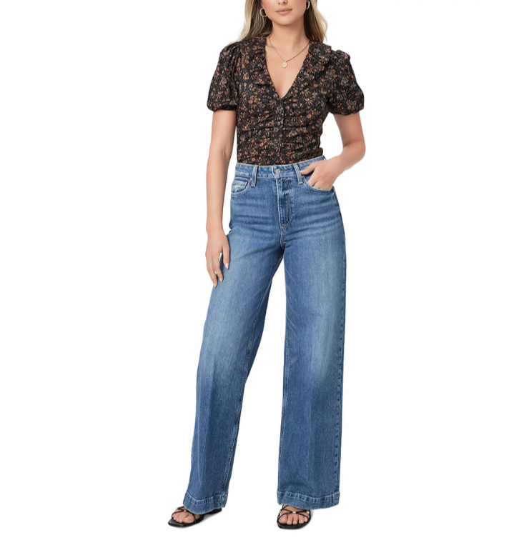 PAIGE Adara Ruched Top MSRP $199