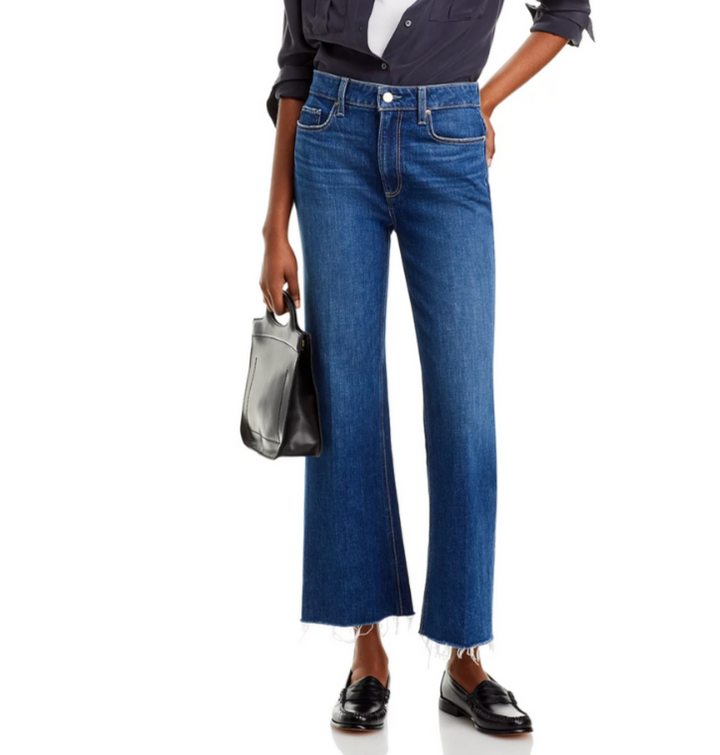 PAIGE Leenah Ankle Raw Hem Jeans MSRP $249