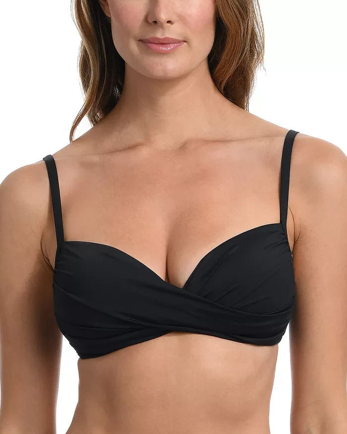 La Blanca Ig Wrap Bikini Top MSRP $85