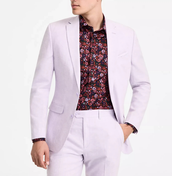 Bar III Men's Slim-Fit Linen Suit Jacket MSRP $360