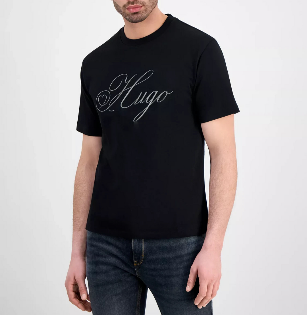 HUGO Men's Embroidered T-Shirt MSRP $69