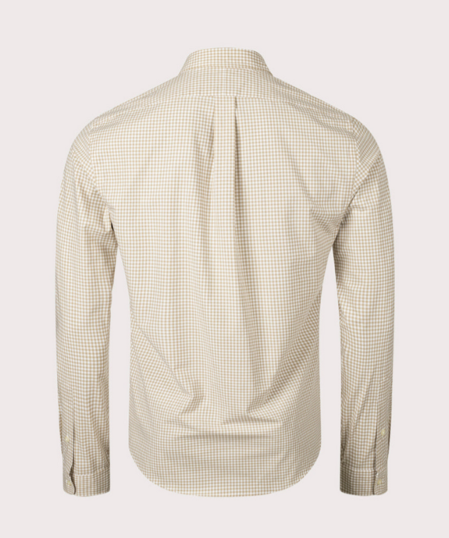 POLO Ralph Lauren Stretch Poplin Gingham Check Slim Fit Button Down Shirt $125