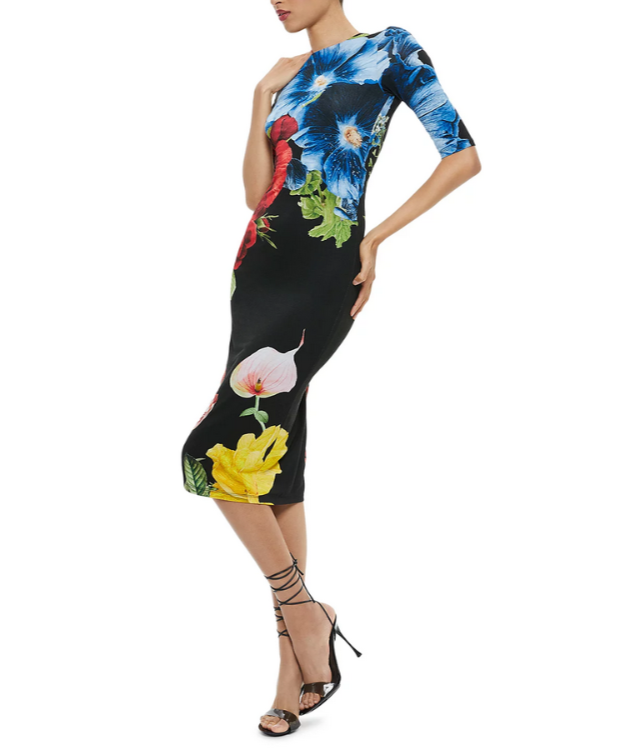 Alice and Olivia Delora Midi Dress MSRP $395