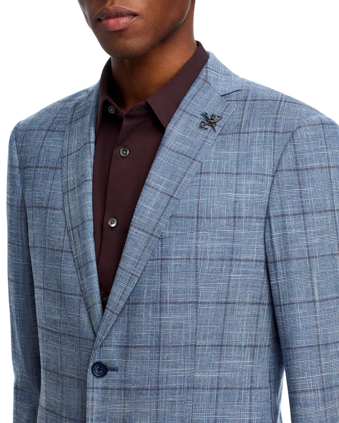 John Varvatos Star USA Plaid Slim Fit Sport Coat MSRP $498