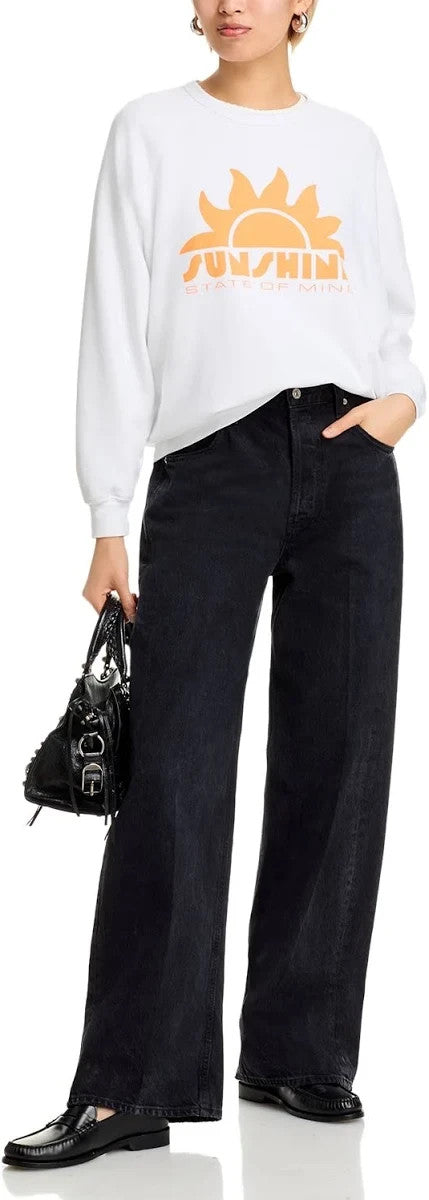 MOTHER The Biggie Message Sweatshirt MSRP $168