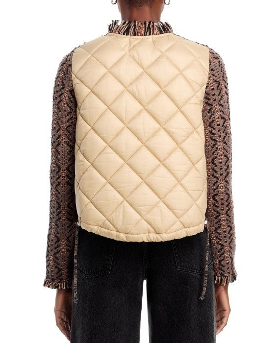 Aldo Martins Thun Fringed Knit Bomber Jacket MSRP $363