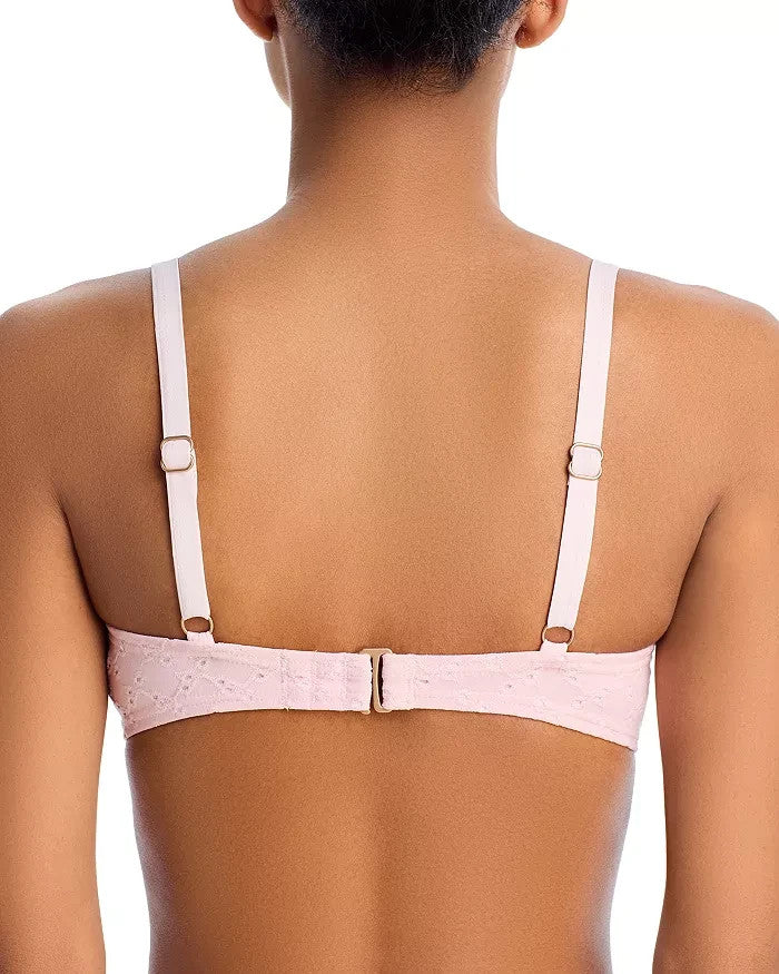 AQUA Ruffle Underwire Bikini Top MSRP $68