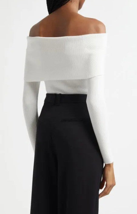 Elie Tahari the Imani Foldover Sweater MSRP $225