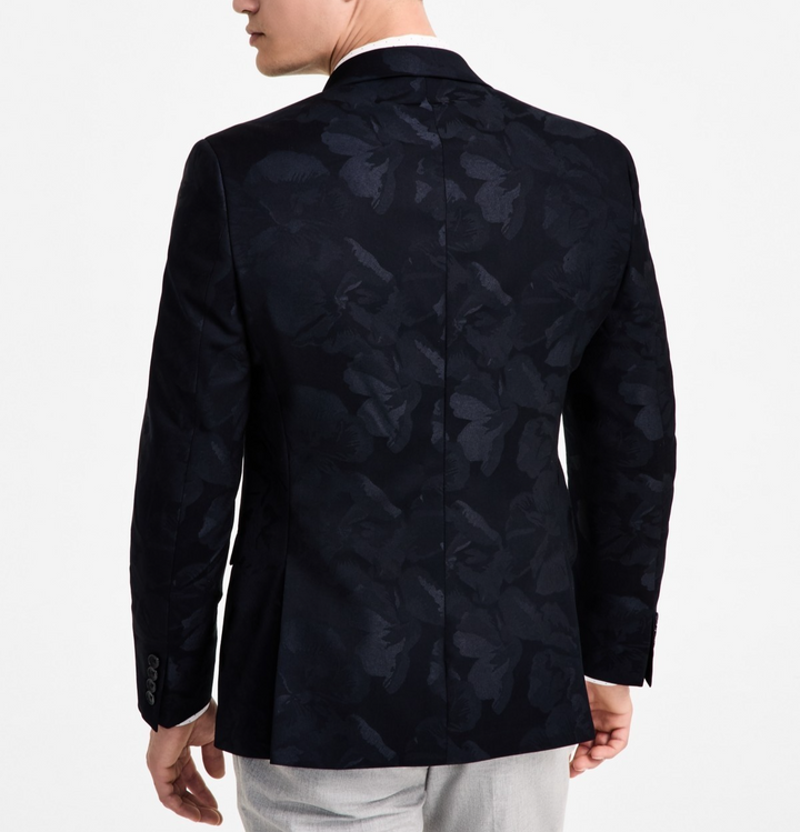 Bar III Men's Slim-Fit Jacquard-Floral Evening Jacket size 36S MSRP $295