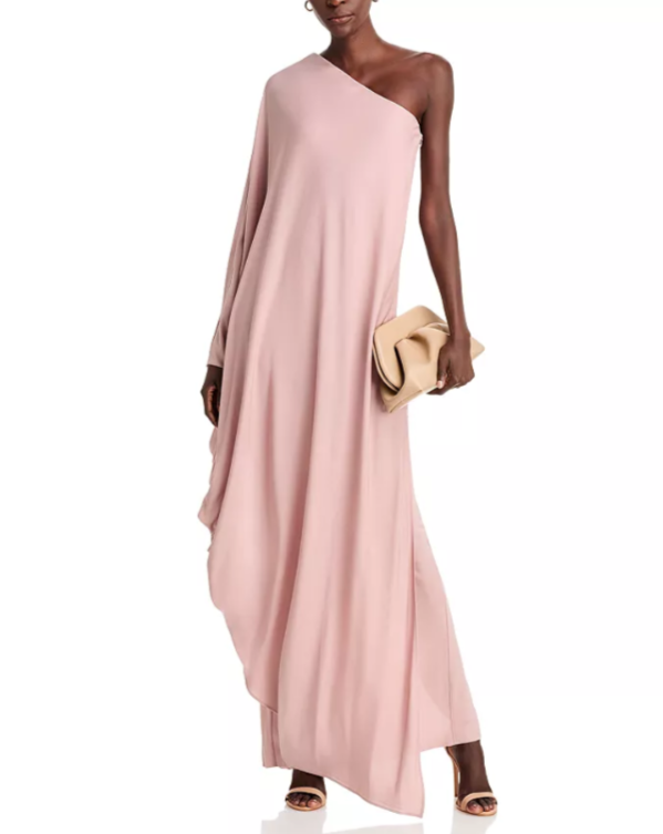 BOSS NAOMI x BOSS 2.0 Escapa Draped One Shoulder Gown MSRP $495