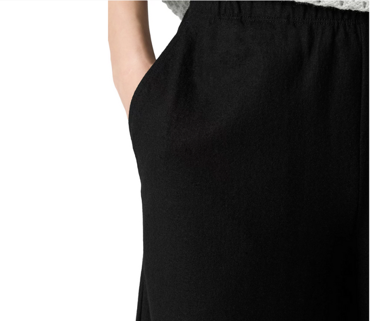 Eileen Fisher Wool Wide Leg Ankle Pants MSRP $248