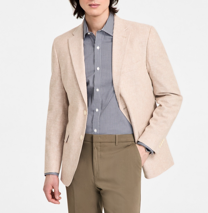 Tommy Hilfiger Men's Modern-Fit Linen Sport Coat MSRP $295