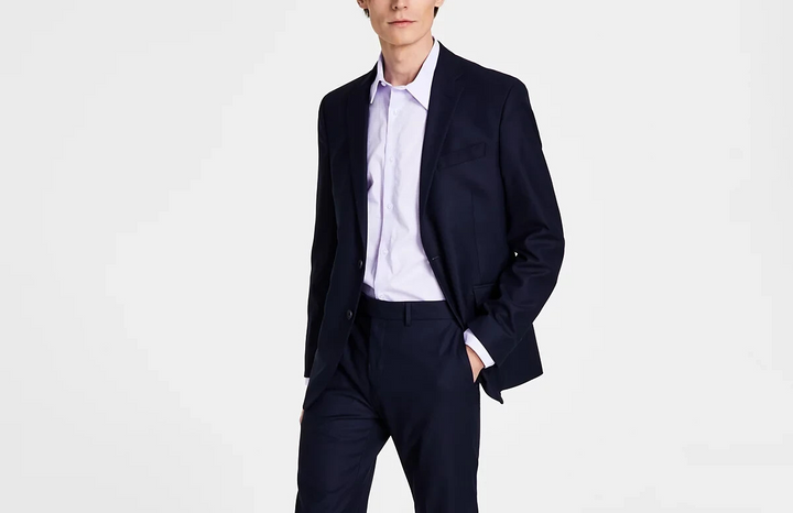Kenneth Cole Reaction Ready Flex Slim-Fit Suit Jacket # 4D 1253 NEW
