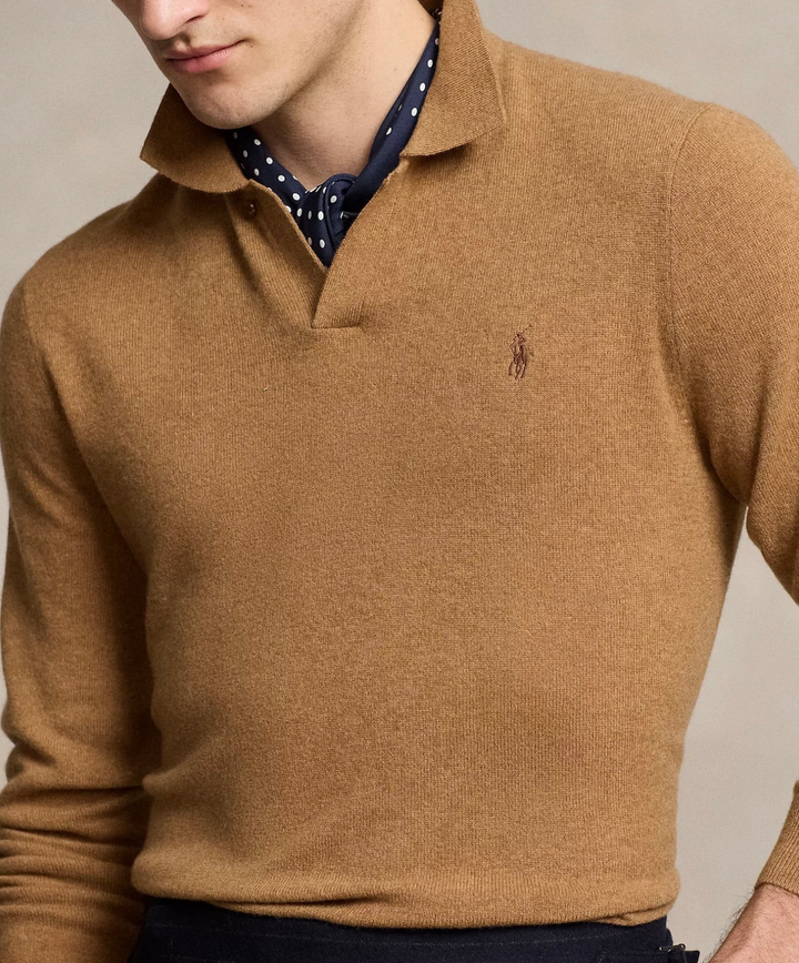 Polo Ralph Lauren Wool Regular Fit Polo Sweater MSRP $228