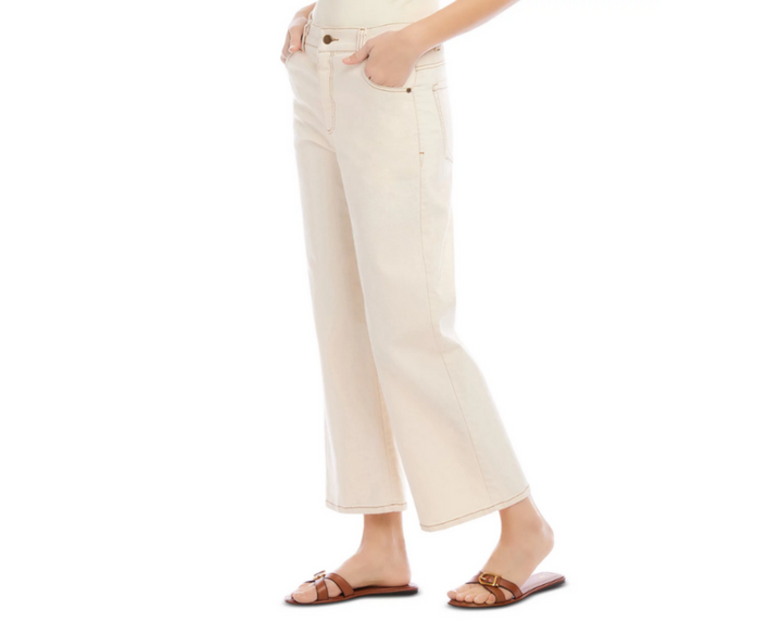 Karen Kane Cropped Wide Leg Jeans MSRP $138