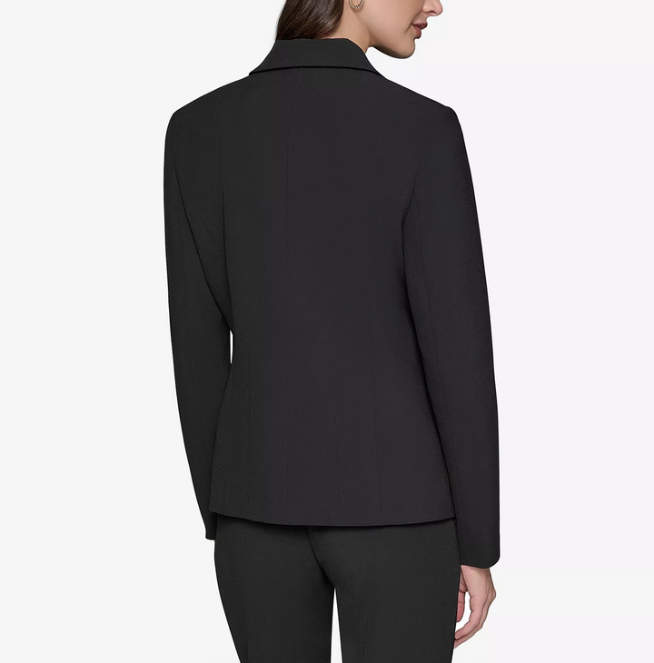 KARL LAGERFELD PARIS Women's Notched-Lapel Single-Button Blazer MSRP $169