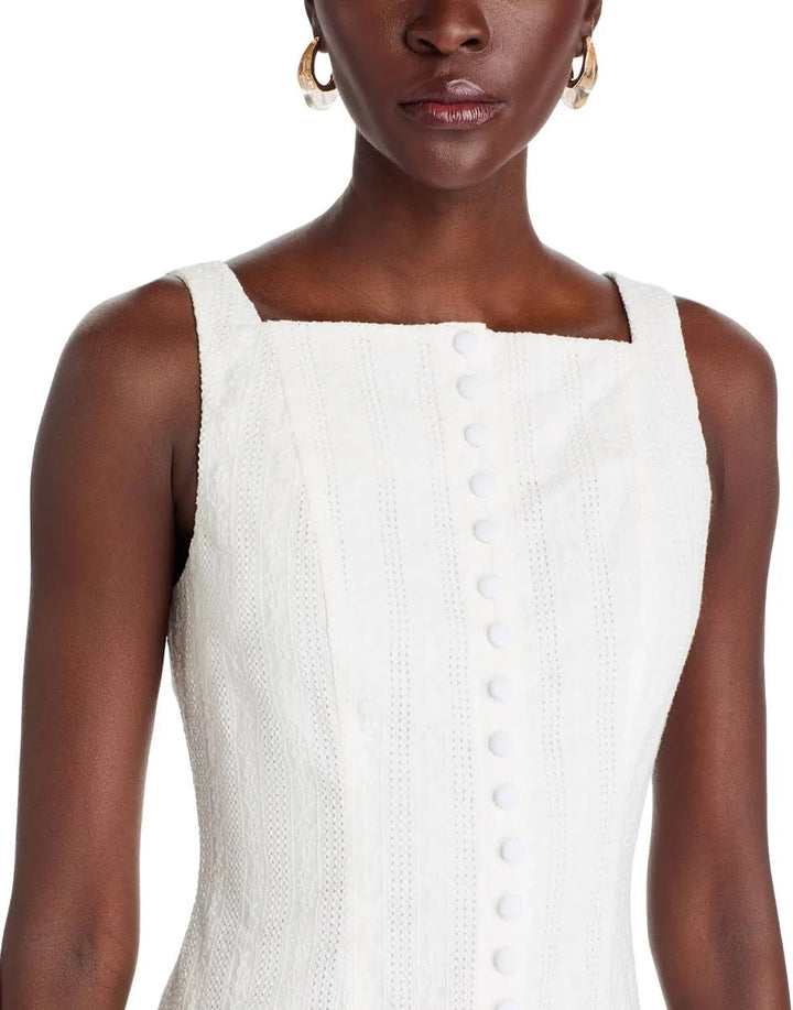 WAYF Eve Eyelet Midi Dress MSRP $108