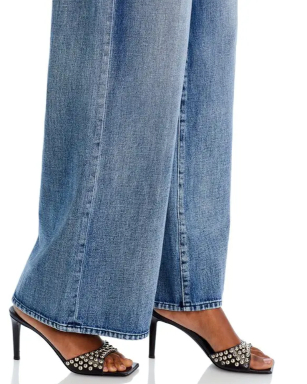 L'Agence Alicent High Rise Sneaker Wide Leg Jeans MSRP $305