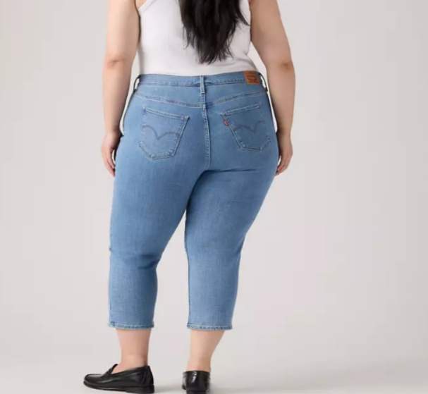 Levi's Trendy Plus Size 311 Shaping Skinny Capri Jeans MSRP $59