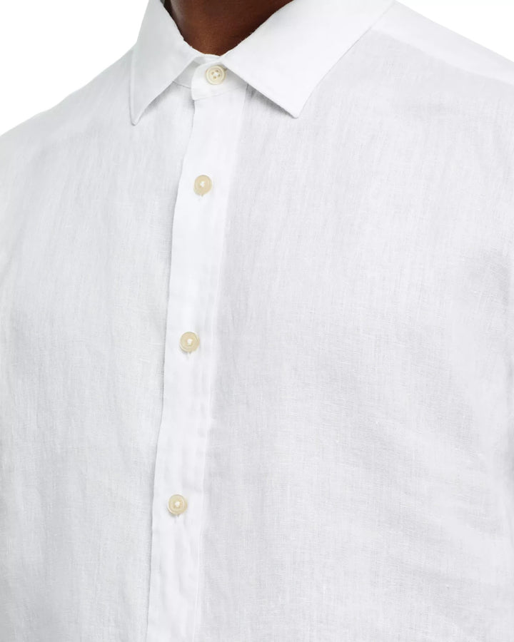The Men's Store Short Sleeve Linen Shirt MSRP $98