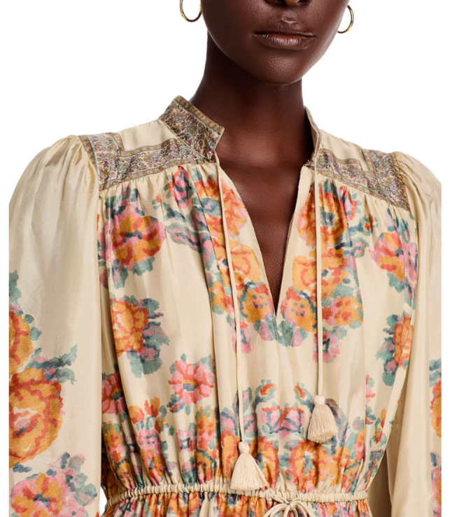 Sea Fiorella Border Print Dress MSRP $375