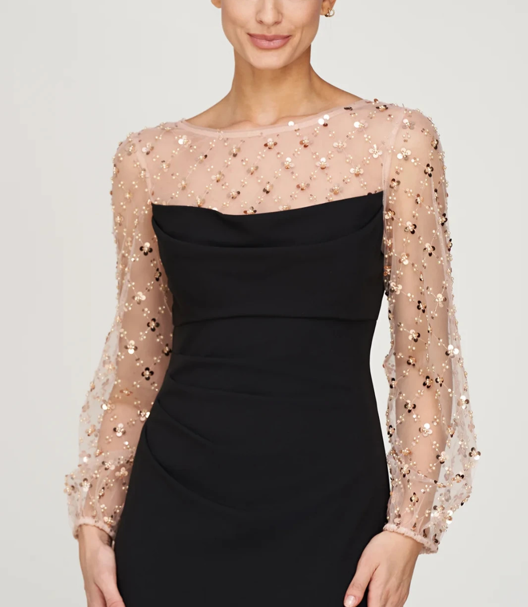 JS Collections Risha Column Gown Dress MSRP $298