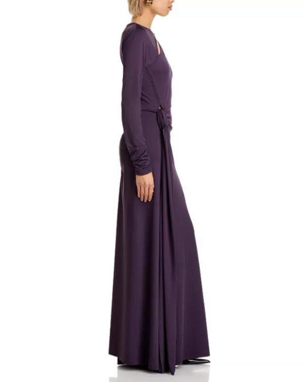 Victoria Beckham Long Sleeve Jersey Gown MSRP $1490
