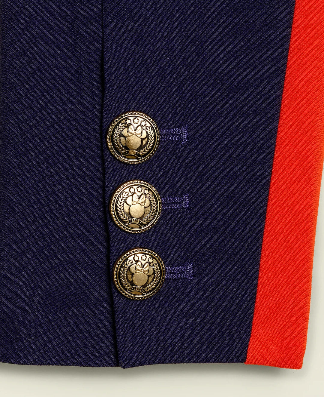 Disney Women's Minnie Majorette Double-Breasted Boyfriend Blazer MSRP $120