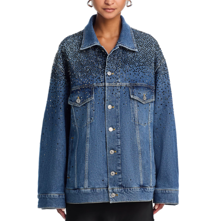 7 For All Mankind Oli Denim Trucker Jacket MSRP $498