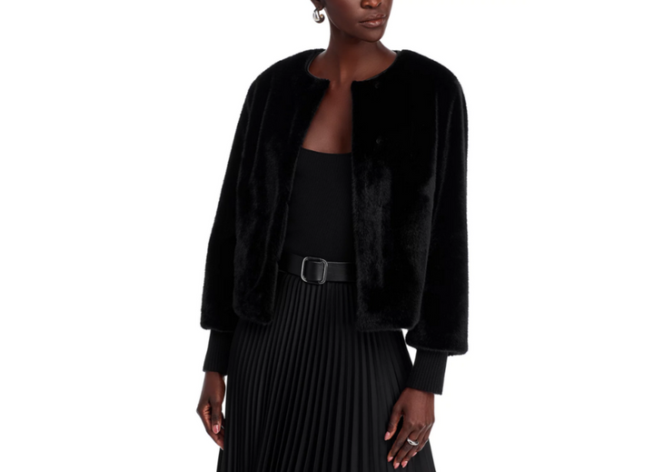 T Tahari Faux Fur Jacket MSRP $168