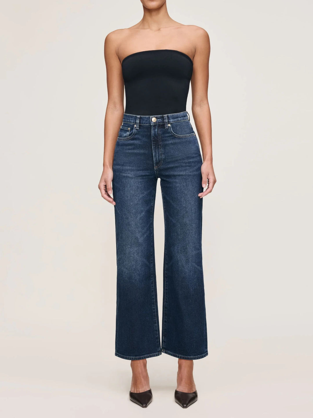 DL1961 Karmine Refined Wide Leg High Rise Jeans MSRP $229
