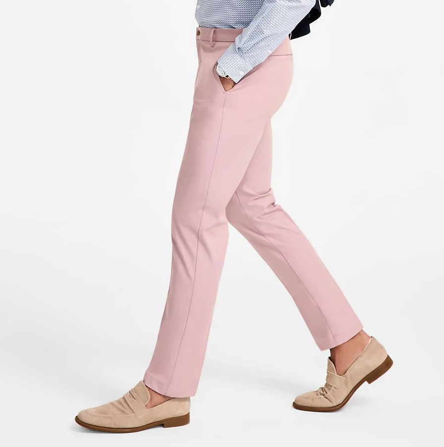 Michael Kors Men's Classic-Fit Cotton-Blend Dress Pants MSRP $95