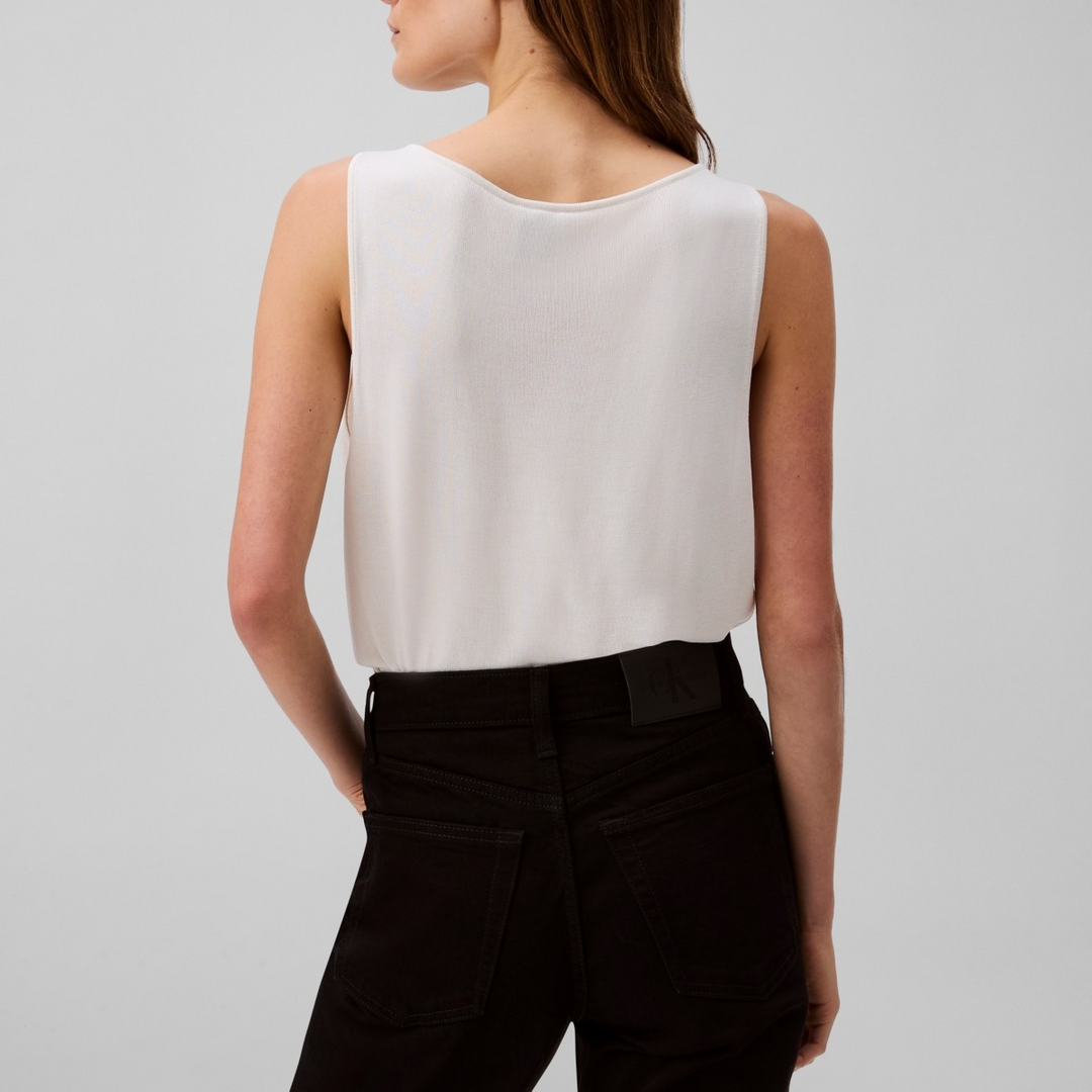 Calvin Klein Women's High-Neck Sleeveless Tank Top MSRP $79