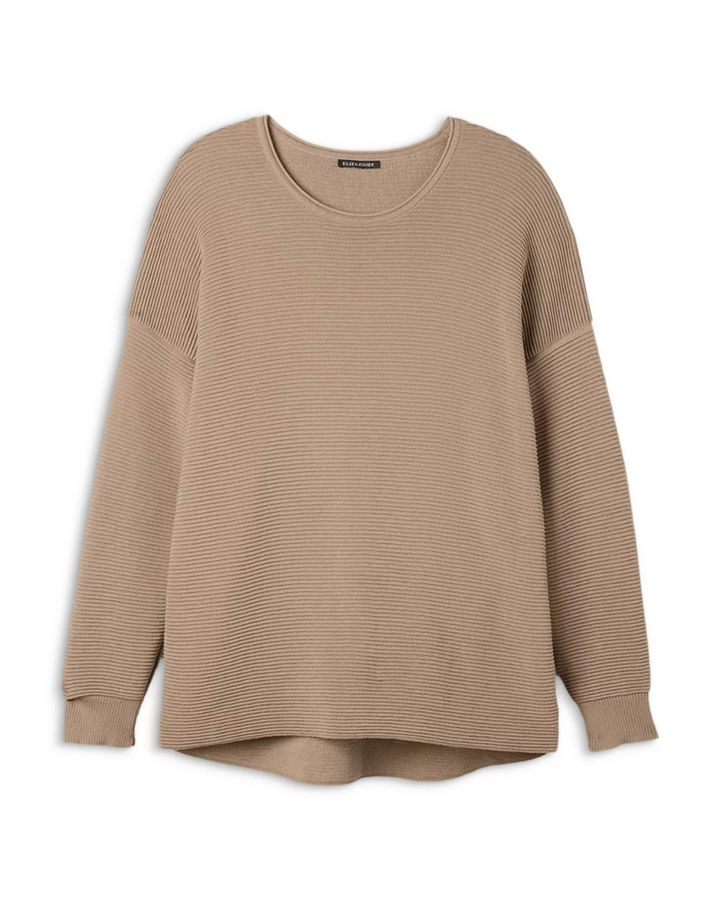 Eileen Fisher Ribbed Tunic Sweater MSRP $278