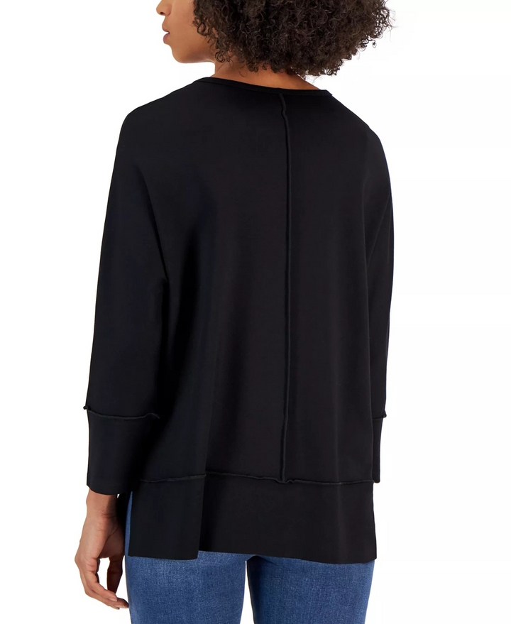 Jones New York Women's Serenity Knit 3/4 Sleeve Tunic Top MSRP $59