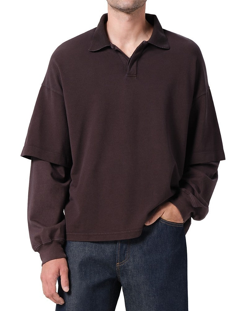 AGOLDE Curren Double sleeve Polo