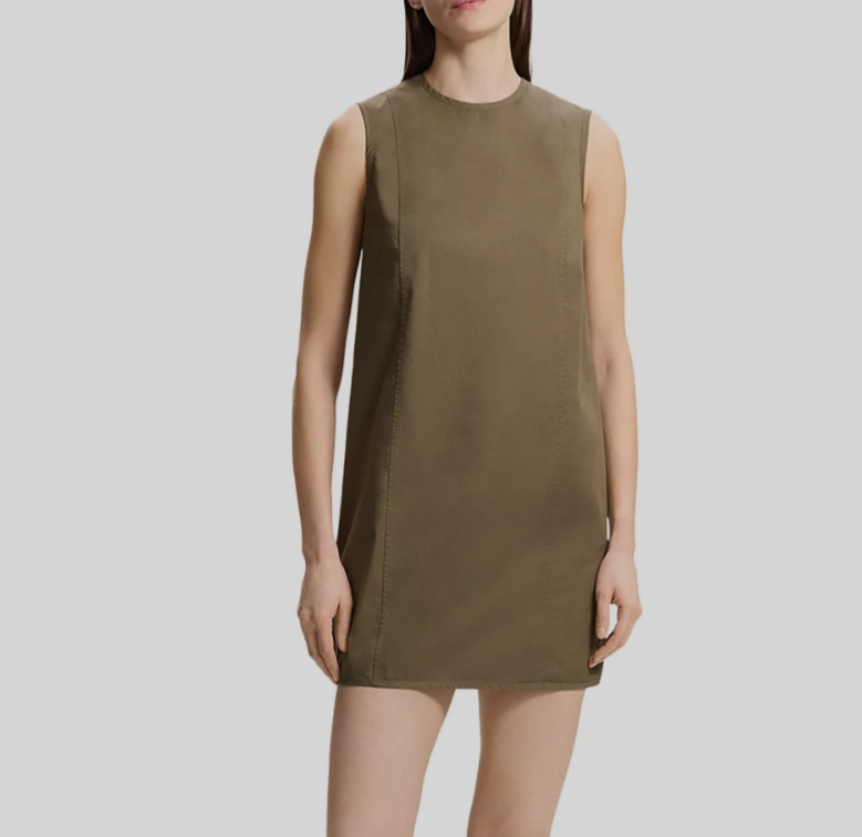 Theory Round Neck Shift Dress MSRP $345