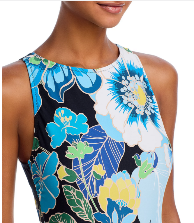 Johnny Was Jenn Tie Back One Piece Swimsuit MSRP $198