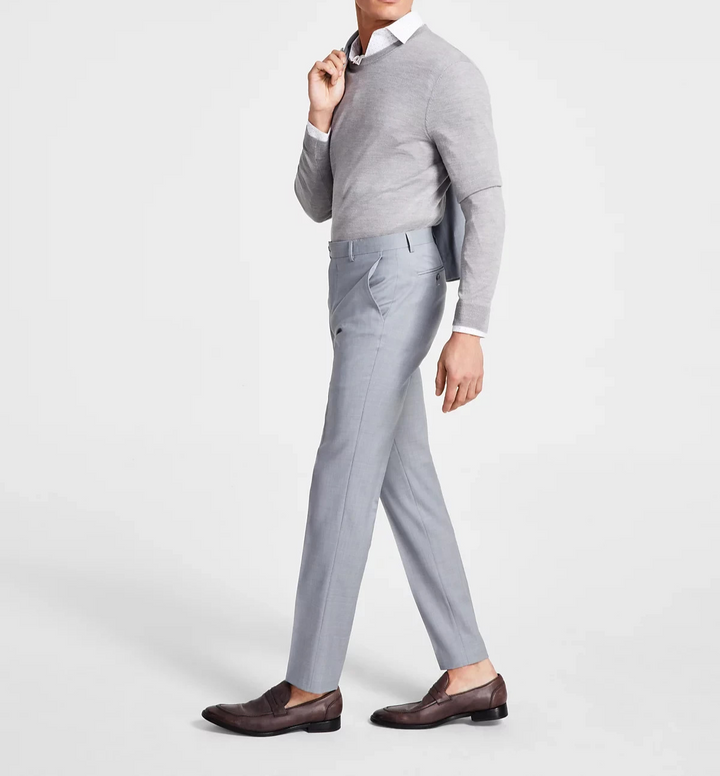 Bar III Men's Skinny-Fit Sharkskin Suit Pants MSRP $175