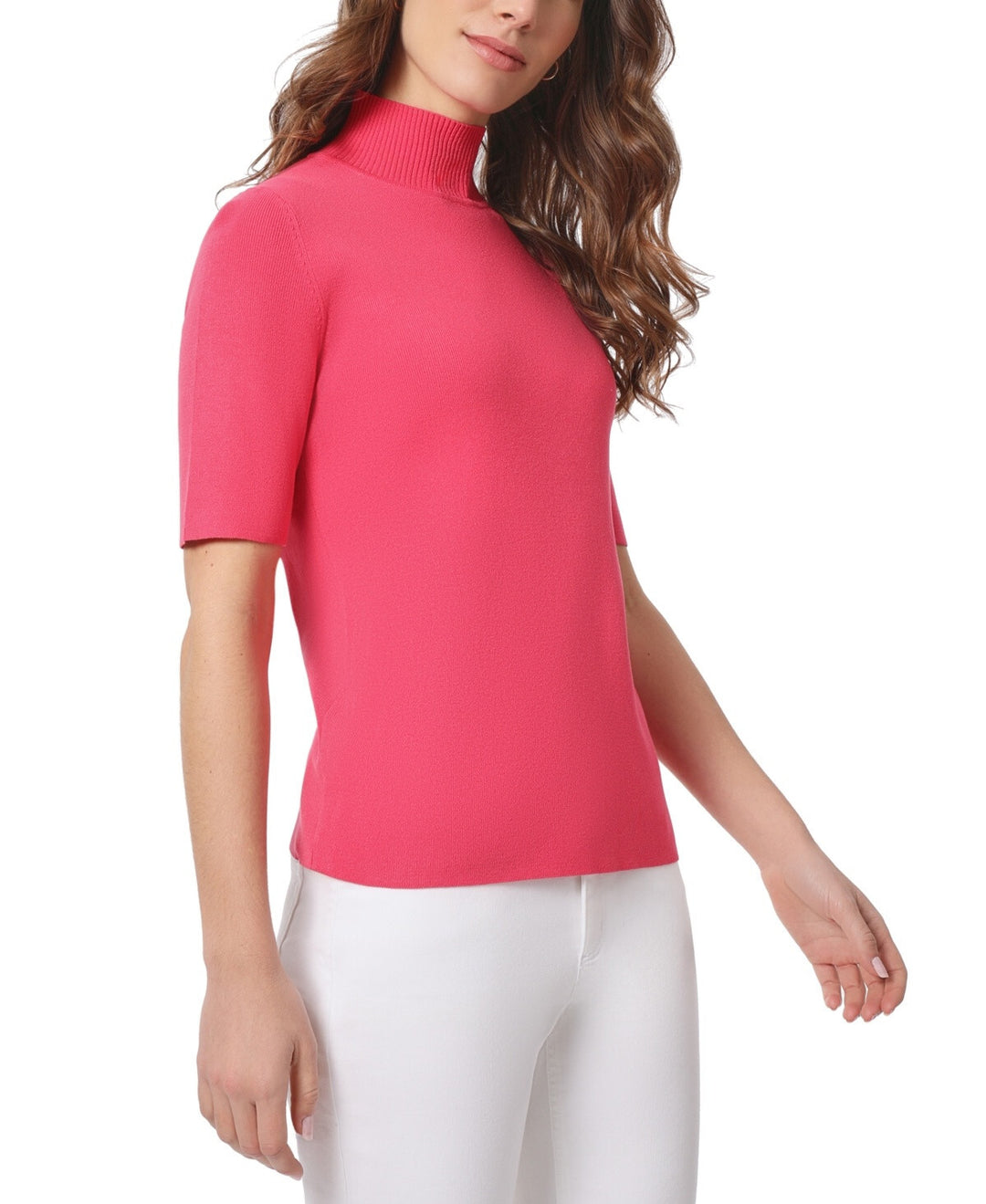 Jones New York Mock-Neck Short-Sleeve Sweater MSRP $79