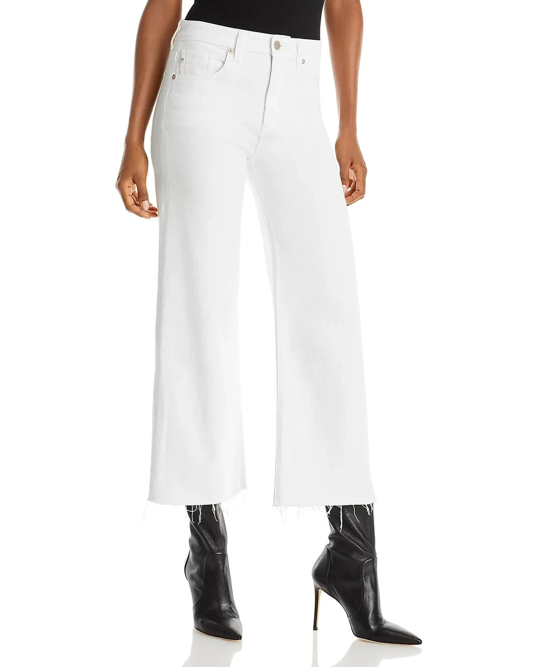 AG Saige High Rise Cropped Wide Leg Jeans MSRP $210