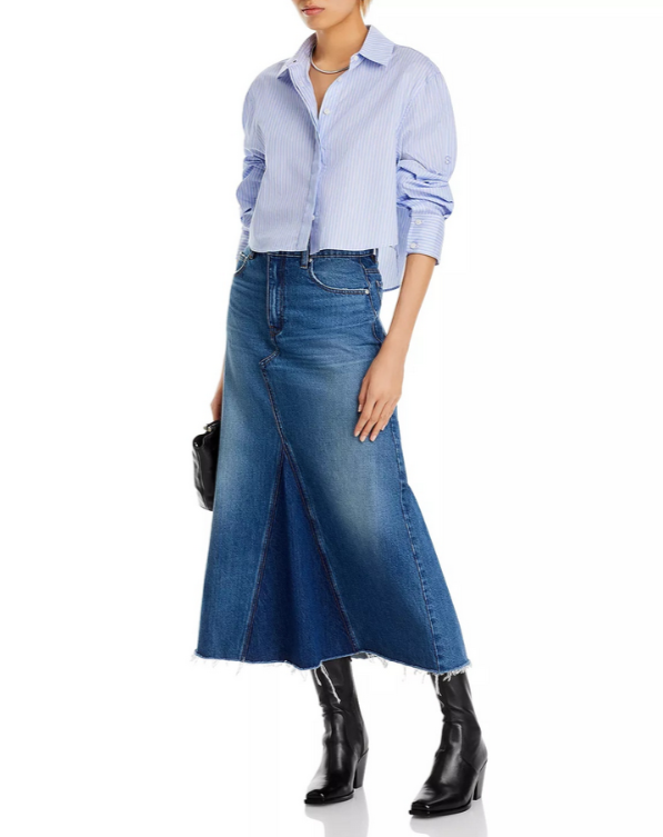 FRAME The Dorothy Denim Skirt MSRP $268