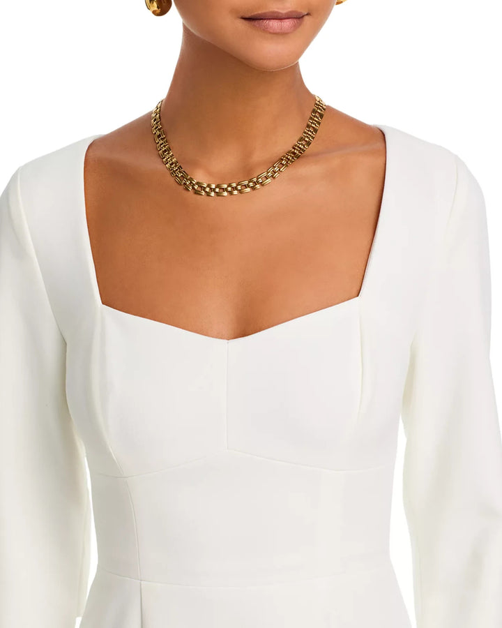 French Connection Whisper Sweetheart Neck Mini Dress