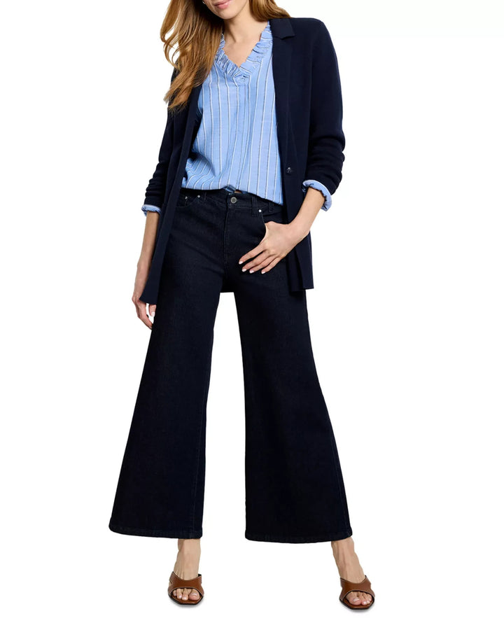 NIC+ZOE Joyride Mid Rise Ankle Flare Leg Jeans MSRP $168