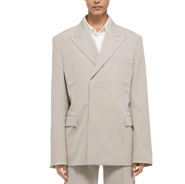 Helmut Lang Wool Star Collar Car Blazer MSRP $795