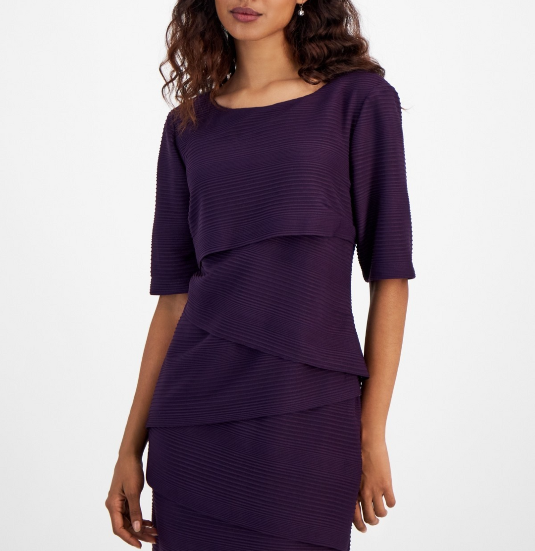 Connected Petite Textured Sheath Dress MSRP $69