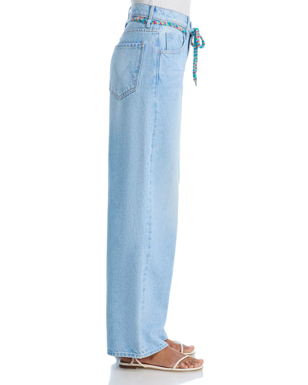 Mother the Shoelace Fun Dip Nerdy High Rise Jeans MSRP $258