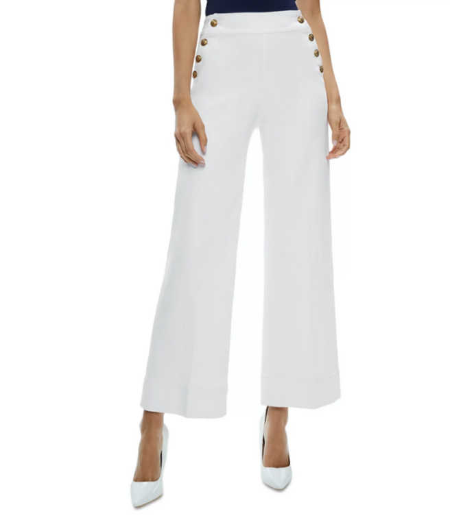 Alice and Olivia Narin High Rise Wide Leg Jeans MSRP $330