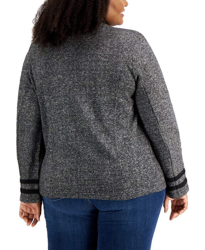 Tommy Hilfiger Plus Size Military Band Jacket MSRP $119.50