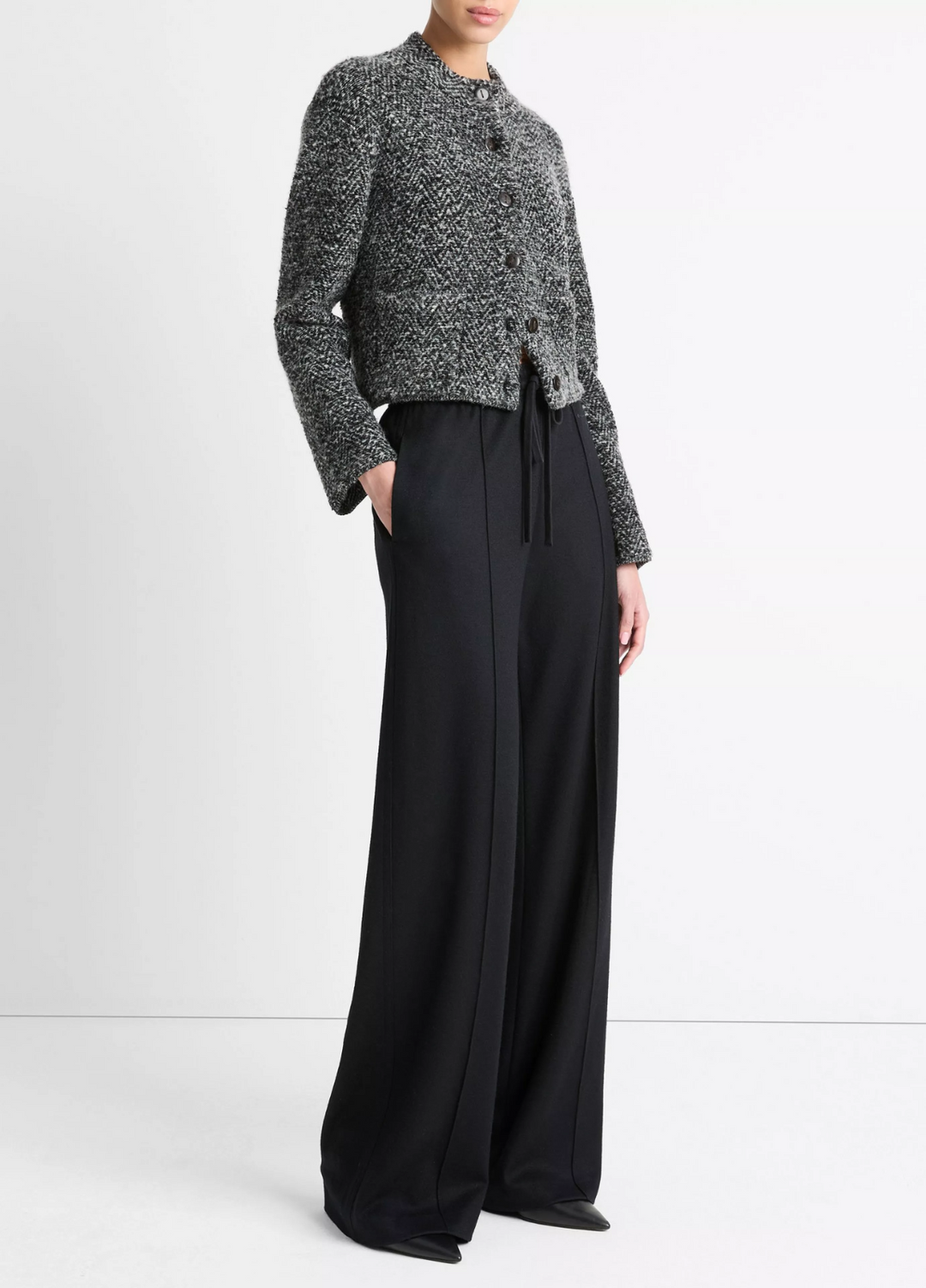 Vince Mid-Rise Drawstring Pull-on Pants MSRP $445